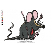 Mouse Embroidery Design 20